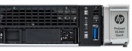 HPE DL360 Gen9 server front detail
