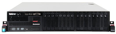 Lenovo RD640 server front of system