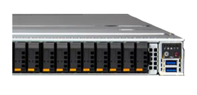 Supermicro Storage SuperServer 121E-NES24R front of system