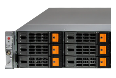Supermicro Hyper A+ 2025HS-TNR server front drive bays