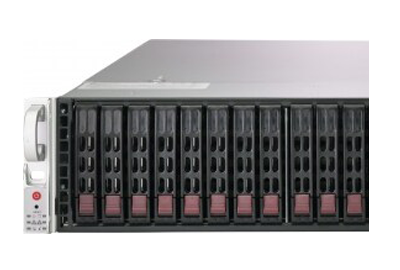 Supermicro SuperStorage 2029P-ACR24L front of system