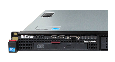 Lenovo RD330 server front detail