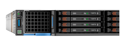 Dell PowerEdge MX760c server front of system