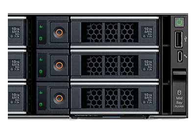 Dell PowerEdge R760xd2 server front of system