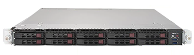 Supermicro SuperServer 1029UX-LL2-C16 front view