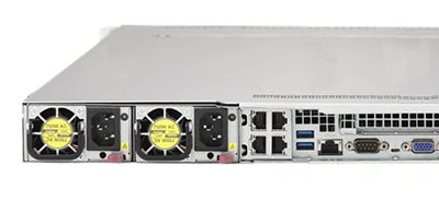 Supermicro SuperServer 1029UX-LL2-C16 rear detail view