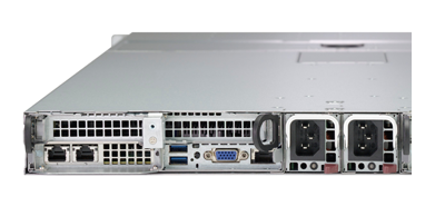 Supermicro TwinPro SuperServer 1029TP-DC0R rear ports Supermicro TwinPro SuperServer 1029TP-DC0R rear ports detail