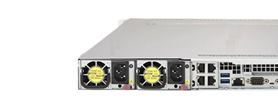 Supermicro SuperServer 1029U-TN10RT server rear detail SuperServer 1029U-TN10RT rear detail side