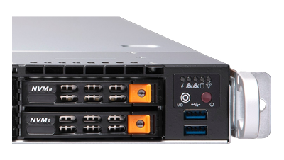 A+ Server 1114S-WN10RT front view nodes