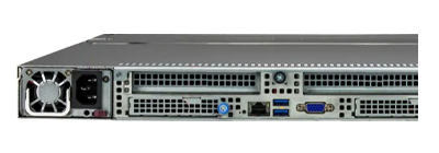 Supermicro 1115S-NE316R rear of system
