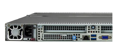 Supermicro 1115S-NE3X12R rear of system