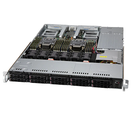 Supermicro 120C-TN10R front of server