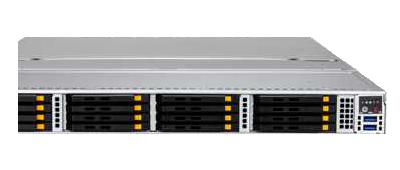 Supermicro Storage 121E-NE316R front of system
