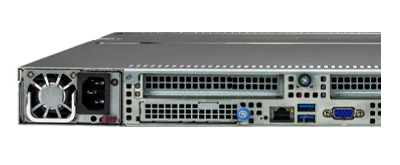 Supermicro 121E-NE3X12R rear of system