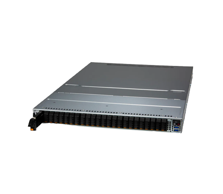 Supermicro Storage SuperServer 121E-NES24R side view