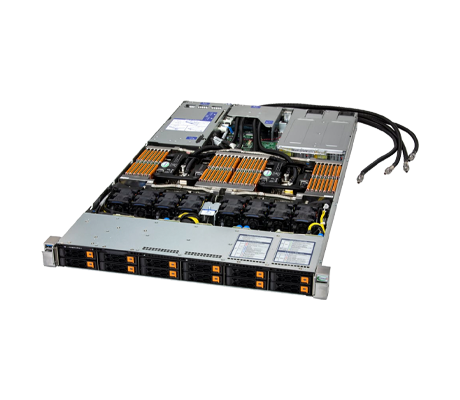 Supermicro Hyper SuperServer 122HA-TN-LCC side view