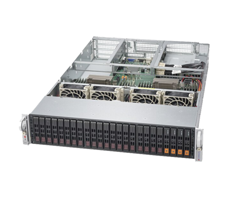 Supermicro SuperServer 2028U-E1CNRT+ side view