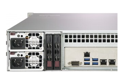 Supermicro SuperStorage 2029P-ACR24L rear of system