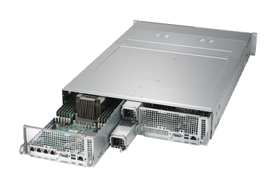 Supermicro BigTwin SuperServer 2029BT-DNC0R rear nodes Supermicro BigTwin SuperServer 2029BT-DNC0R rear view nodes