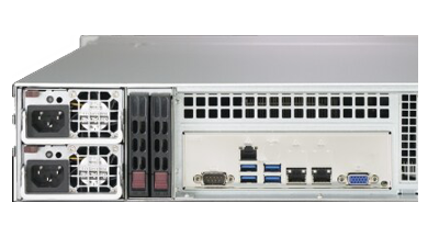 Supermicro 2029P-E1CR24L rear view
