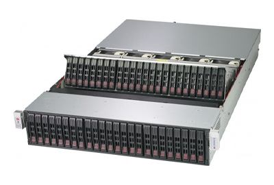 Supermicro SuperStorage 2029P-E1CR48L server front of system Supermicro 2029P-E1CR48L server front