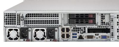 Supermicro SuperServer 2029U-TRT rear of the system Supermicro SuperServer 2029U-TRT rear