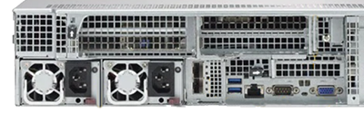 Supermicro SuperServer 2029UZ-TN20R25M rear of the system Supermicro SuperServer 2029UZ-TN20R25M rear