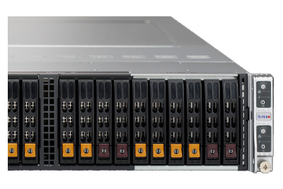BigTwin A+ SuperServer 2123BT-HNC0R front detail
