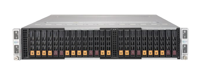 Supermicro BigTwin A+ SuperServer 2124BT-HNTR front of system BigTwin SuperServer 2124BT-HNTR front