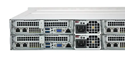 Supermicro Twin SuperServer 220TP-HTTR rear view