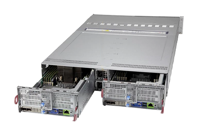 Supermicro BigTwin SuperServer 220BT-DNC8R rear nodes BigTwin SuperServer 220BT-DNC8R rear view nodes