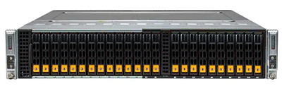 Supermicro BigTwin SuperServer 221BT-DNTR front of system Supermicro SuperServer 221BT-DNTR front detail