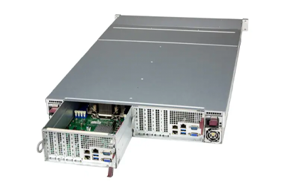 Supermicro 1115S-NE316R rear of system