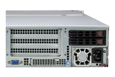 SuperServer 221E-NE324R rear Supermicro 221E-NE324R rear of system
