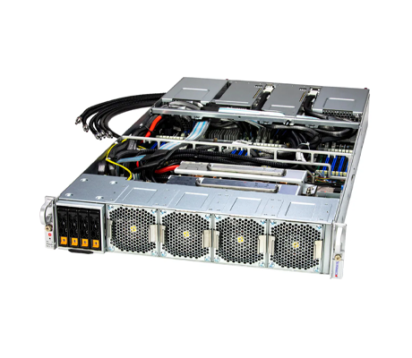 Supermicro GPU SuperServer 221GE-TNHT-LCC side view
