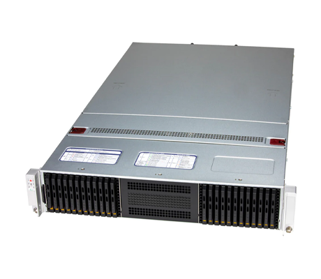 Supermicro Storage 222B-NE3X24R side view