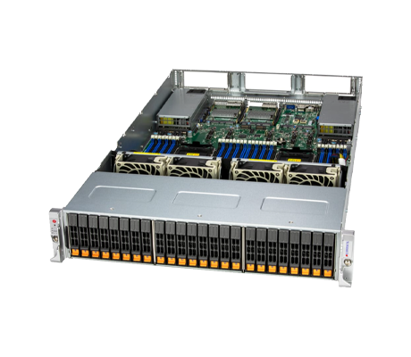 Supermicro CloudDC SuperServer 222C-TN side view