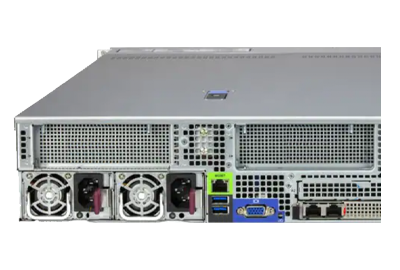Supermicro 222H-TN rear of system Hyper SuperServer 222H-TN rear