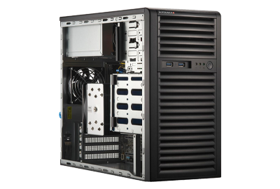 Supermicro 3015A-I front Supermicro Mainstream A+ Server 3015A-I front detail