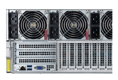 Supermicro GPU Server 4125GS-TNMR2-LCC rear