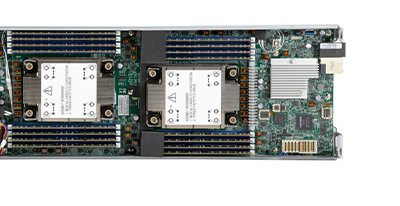 Supermicro SuperBlade 420P-1T3N detail view