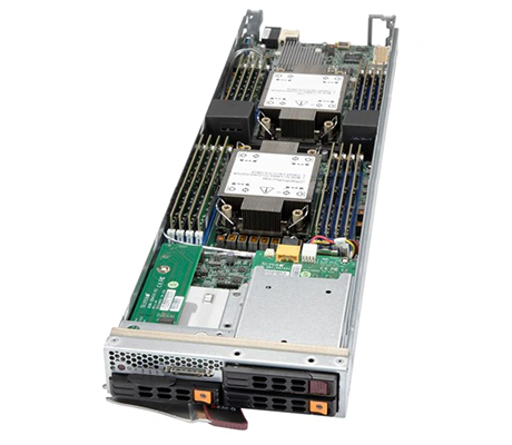 Supermicro 420P-1T3N angle of blade