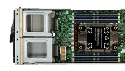 Supermicro 421E-5T3N top of system Supermicro 421E-5T3N top detail