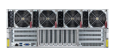 Supermicro 421GE-TNHR2-LCC rear of system
