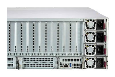 Supermicro 422GL-NR rear view