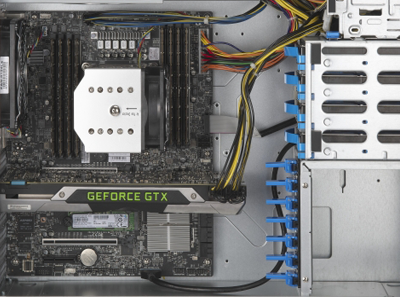 Supermicro SuperWorkstation 5039A-i interior Supermicro SuperWorkstation 5039A-i interior