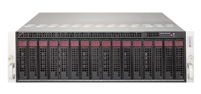 Supermicro MicroCloud enclosure 5039MP-H8TNR front detail Supermicro enclosure 5039MP-H8TNR front