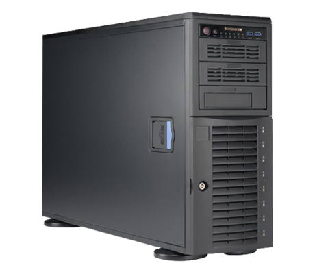 SuperMicro SuperWorkstation 5049A-T side view