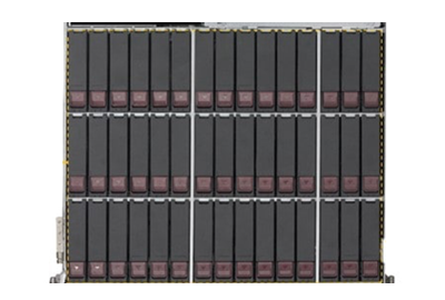 Supermicro SuperStorage 5049P-E1CR45H drive bays closeup Supermicro 5049P-E1CR45H server front