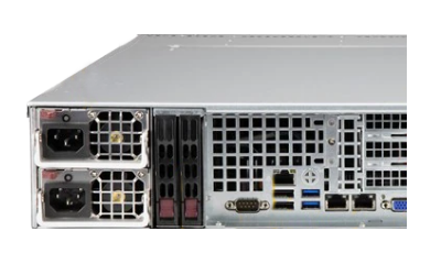 Supermicro SuperServer 520P-WTR rear drives